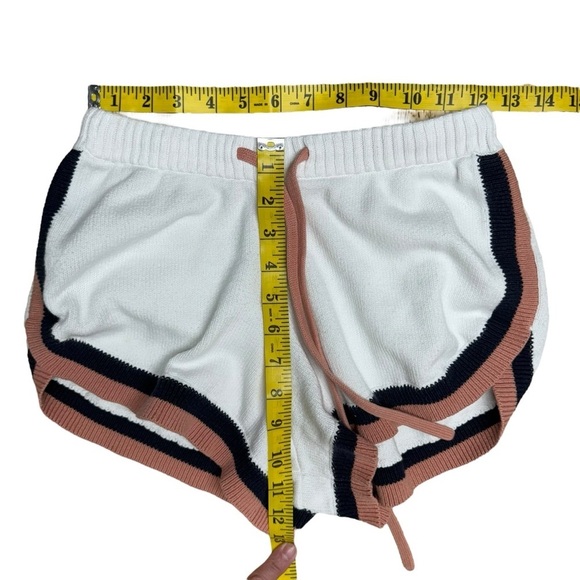 Revolve The Upside Boo Knit Shorts White Black Pink Trim Size XS - Picture 14 of 16